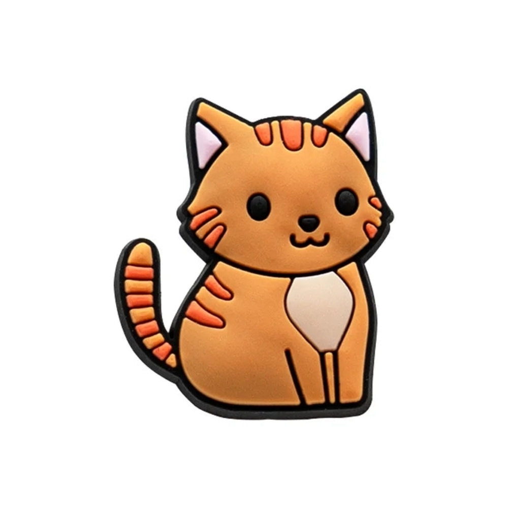 💖 3 Charms for $9💖 Orange Tabby Cat  Cute Kitty Croc Jibbitz Charm